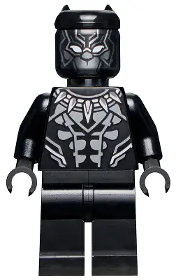 SH0807:  Black Panther - Dark Silver Armor, White Eyes