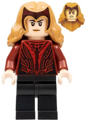 SH0831:  The Scarlet Witch (Wanda Maximoff) - Plain Legs, Medium Nougat Hair with Tiara