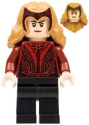 Minifigurka: SH0831:  The Scarlet Witch (Wanda Maximoff) - Plain Legs, Medium Nougat Hair with Tiara