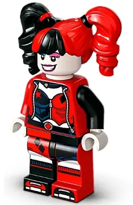 SH0838:  Harley Quinn - Pigtails, Dark Azure and Dark Pink Eye Shadow