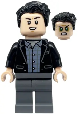 SH0854:  Bruce Banner - Dark Bluish Gray Legs