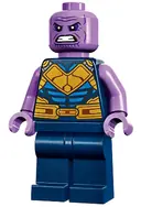 Minifigurka: SH0859:  Thanos - Minifigure, Dark Blue and Gold Outfit, Medium Lavender Arms