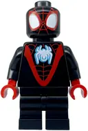 Minifigurka: SH0867:  Spider-Man (Miles 'Spin' Morales) - Black Medium Legs, White Spider Logo
