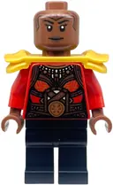 Minifigurka: SH0870:  Okoye - Red Top, Shoulder Armor