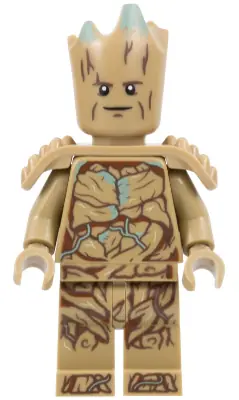SH0874:  Groot, Teen Groot - Dark Tan with Shoulder Armor