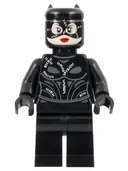 Minifigurka: SH0885:  Catwoman - Black Stitched Suit and Mask