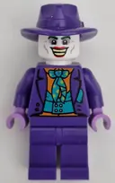 Minifigurka: SH0900:  The Joker - Dark Turquoise Bow Tie, Plain Legs, Fedora