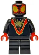 Minifigurka: SH0950:  Spider-Man (Miles 'Spin' Morales) - Black Medium Legs, Gold Spider Logo