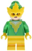 Minifigurka: SH0951:  Electro - Bright Green Torso and Hair, Yellow Mask and Medium Legs