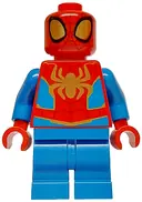 Minifigurka: SH0955:  Spider-Man (Peter 'Spidey' Parker) - Medium Legs, Gold Spider Logo