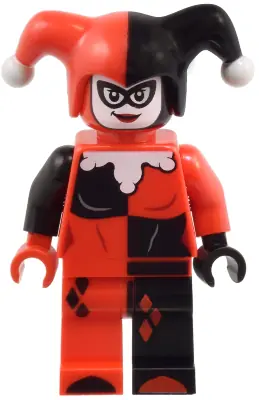 SH0959:  Harley Quinn - Jester's Cap, Black and Red Hands, Rounded Collar