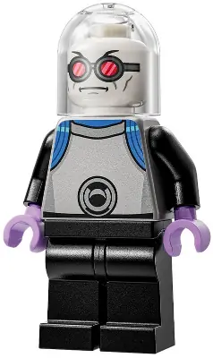 SH0963:  Mr. Freeze - Flat Silver and Black Outfit