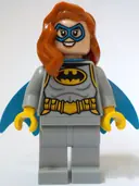 Minifigurka: SH0965:  Batgirl - Minifigure, Light Bluish Gray Suit