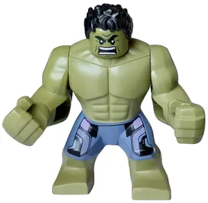 SH0966:  Hulk - Giant, Sand Blue Pants with Lavender Panels, Raging with Open Mouth