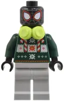 Minifigurka: SH0985:  Spider-Man (Miles Morales) - Holiday Sweater, Headphones