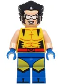 Minifigurka: SH0989:  Wolverine - Hair, Blue Hands