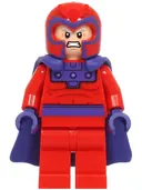 Minifigurka: SH0997:  Magneto - Red Outfit, Flexible Rubber Cape