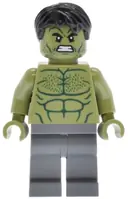 Minifigurka: SH1013:  Hulk - Minifigure, Dark Bluish Gray Legs