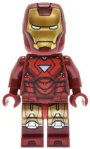 Minifigurka: SH1015:  Iron Man - Mark 6 Armor, Large Helmet Visor, Light Nougat Head