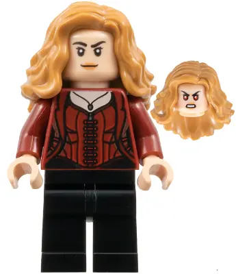 SH1018:  The Scarlet Witch (Wanda Maximoff) - Plain Legs, Medium Nougat Hair
