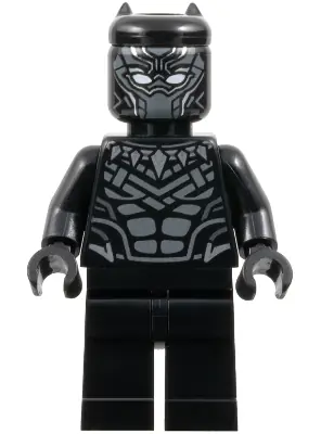 SH1019:  Black Panther - Dark Bluish Gray Armor