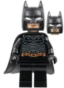 Minifigurka: SH1021:  Batman - Black Suit with Copper Belt, Cowl with White Eyes, Flexible Rubber Cape