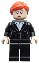 Minifigurka: SH1039:  Pepper Potts - Black Suit, Reddish Orange Ponytail