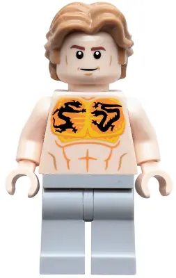 SH1041:  Aldrich Killian - Bare Chest with Dragon Tattoos