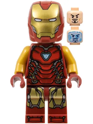 SH1046:  Iron Man - Mark 85 Armor, Large Helmet Visor, Thick Red Markings on Torso