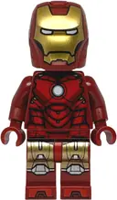 Minifigurka: SH1048:  Iron Man - Mark 4 Armor, Large Helmet Visor, Light Nougat Head