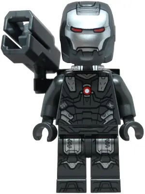 SH1092:  War Machine - Pearl Dark Gray and Silver Armor with Neck Bracket, Ingot, Plate with Clip and Shooter