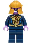 Minifigurka: SH1094:  Thanos - Minifigure, Dark Blue and Gold Outfit, Dark Blue Arms, Medium Lavender Hands, Helmet