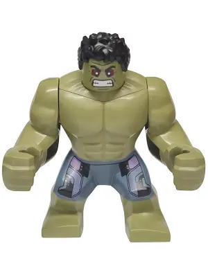 SH1104:  Hulk - Giant, Sand Blue Pants with Lavender Panels, Raging with Clenched Teeth