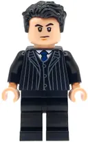 Minifigurka: SH1114:  Bruce Wayne - Black Suit with Dark Blue Tie
