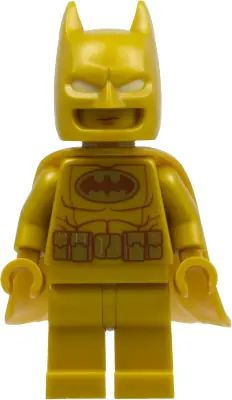 SH1124:  Batman - Pearl Gold Suit, Flexible Rubber Cape
