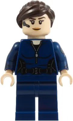 SH1129:  Maria Hill - Dark Blue Suit, Printed Arms