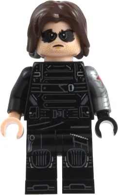 SH1132:  Winter Soldier - Dark Brown Hair, Black and Light Nougat Hands
