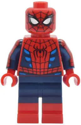 SH1134:  Spider-Man - Suit with Dark Azure Highlights, Printed Dark Blue Arms, Red Boots