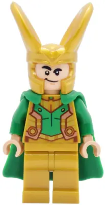SH1146:  Loki - Pearl Gold Armor, Flexible Rubber Cape