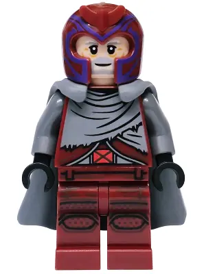 SH1167:  Magneto - Dark Red Outfit, Flexible Rubber Cape