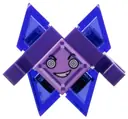 Minifigurka: SHG020:  Kryptomite - Purple, Small Crystals, Hands