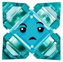 Minifigurka: SHG023:  Kryptomite - Blue, Small Crystals