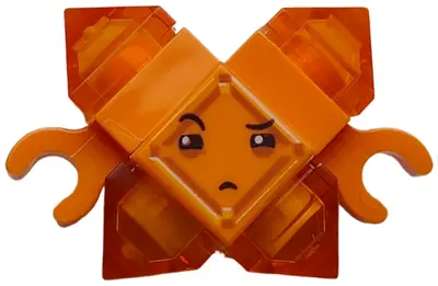SHG027:  Kryptomite - Orange, Small Crystals (Pyramids), Hands