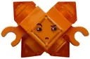 Minifigurka: SHG027:  Kryptomite - Orange, Small Crystals (Pyramids), Hands