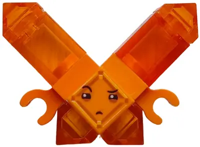 SHG028:  Kryptomite - Orange, Medium Crystals, Hands