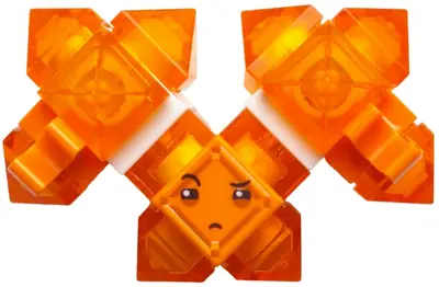 SHG029:  Kryptomite - Orange, Large Crystals, Hands