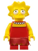 Minifigurka: SIM004:  Lisa Simpson - Skirt with 11 Points, Worried