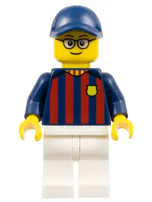 SOC148:  Soccer Fan - FC Barcelona, Male, White Legs