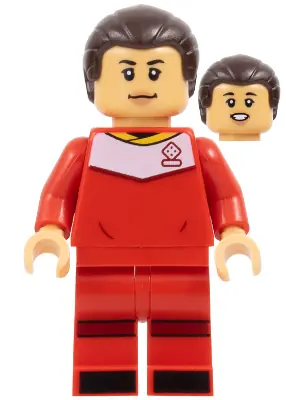 SOC171:  Samantha Kerr - Red Soccer Uniform, Hair with Short Ponytail