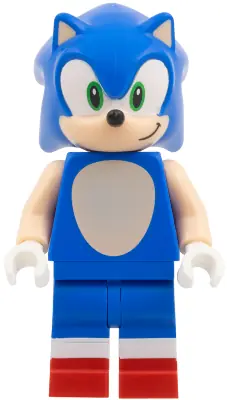 SON004:  Sonic the Hedgehog - Light Nougat Face and Arms, Grin to Left